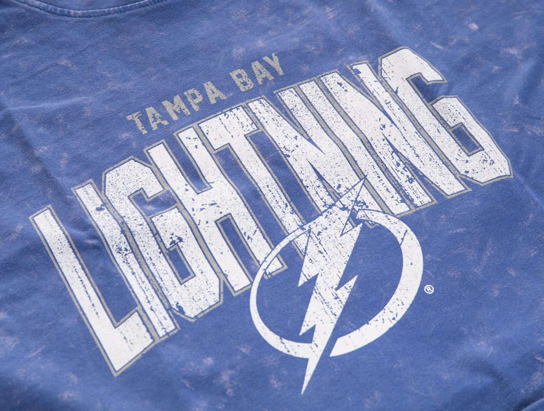 Tampa Bay Lightning Acid Wash Crop Top