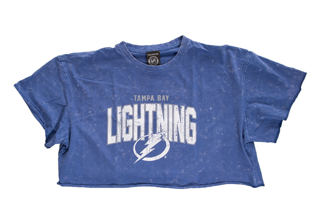 Tampa Bay Lightning Acid Wash Crop Top