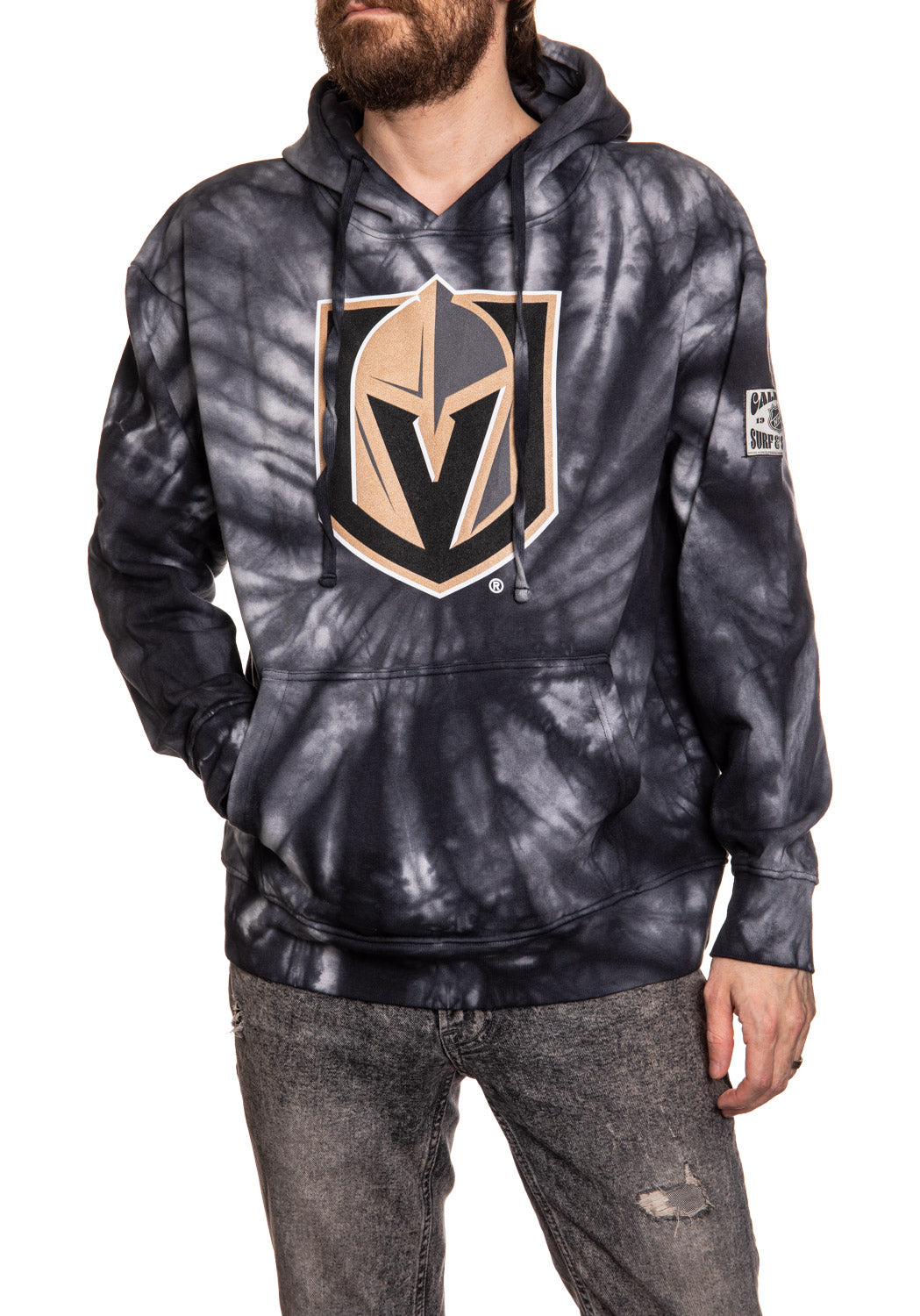 Official NHL licensed Vegas Golden Knights Spiral Tie Dye hoodie