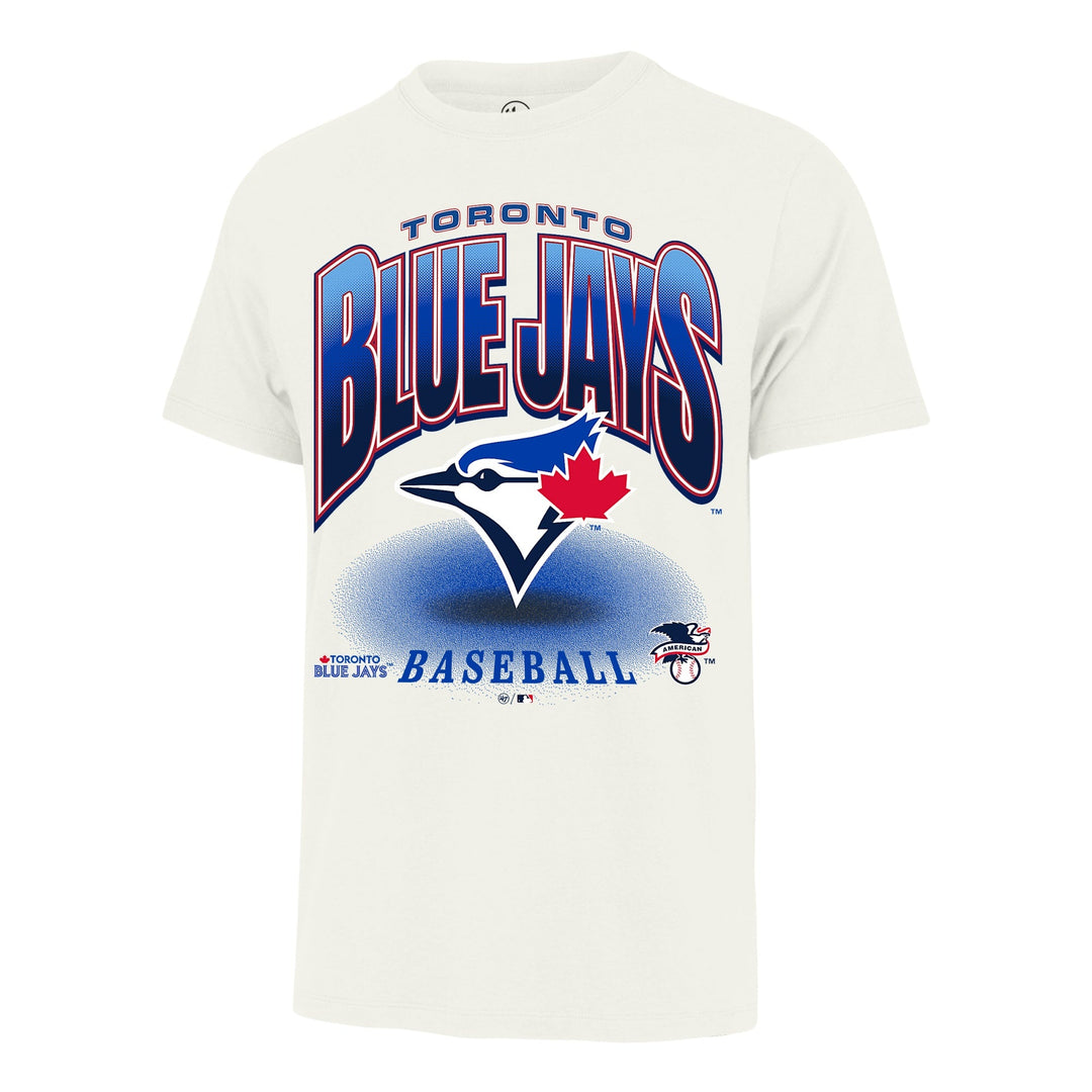 Men's Toronto Blue Jays '47 Team Flex Foundation Tee in Cream, front view