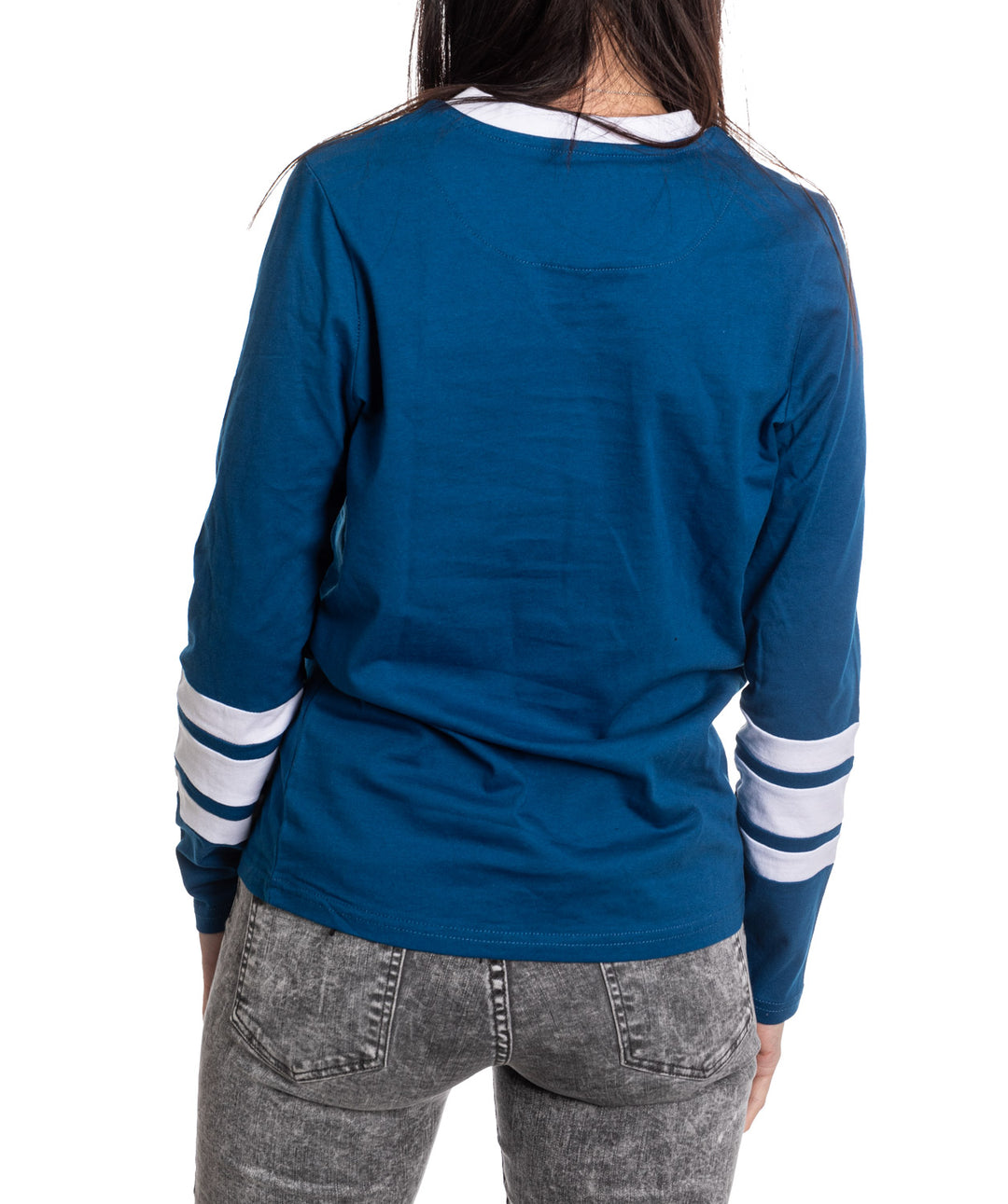 Toronto Maple Leafs Women's V-Neck Varsity Long Sleeve Shirt