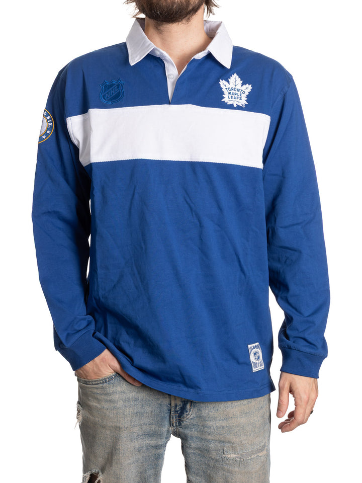 Official NHL Licensed Toronto Maple Leafs Rugby Shirt --PreSale