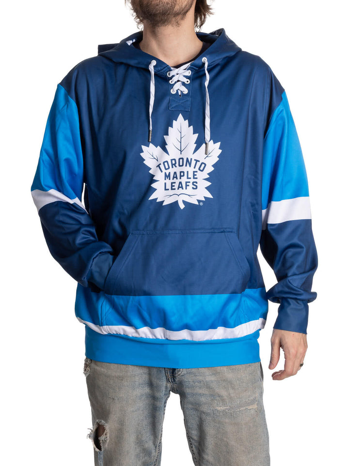 Official Licensed NHL Toronto Maple Leafs Hockey Lace Hoodie
