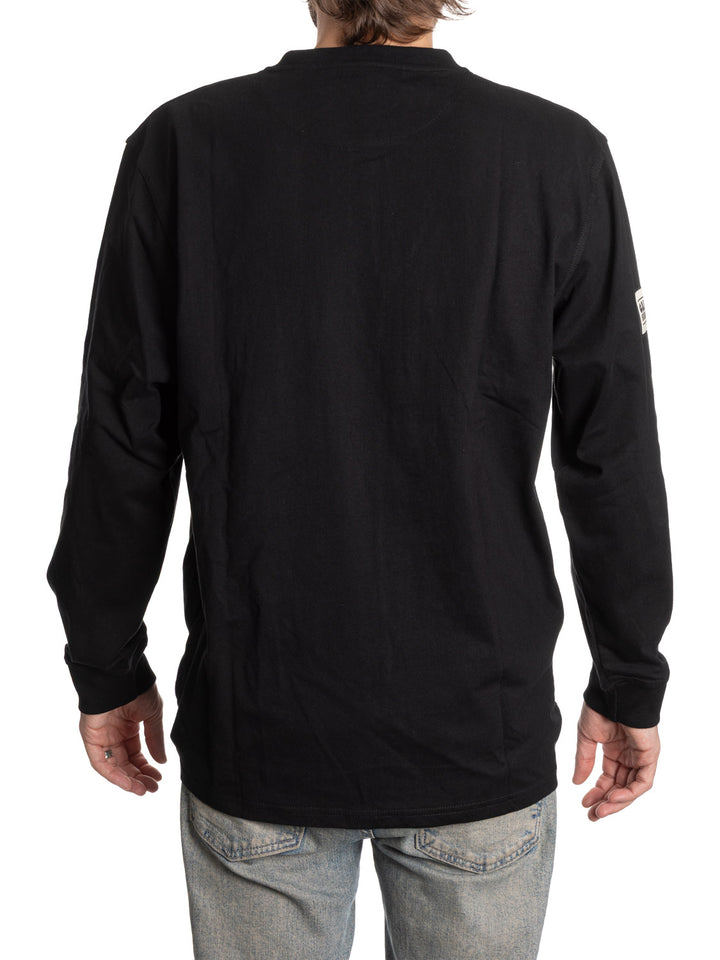 Official Licensed NHL Toronto Maple Leafs Long Sleeve Henley - Blackout Edition - Presale