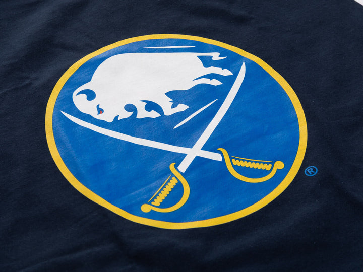 Buffalo Sabres Retro Varsity Inset Sleeve T-Shirt
