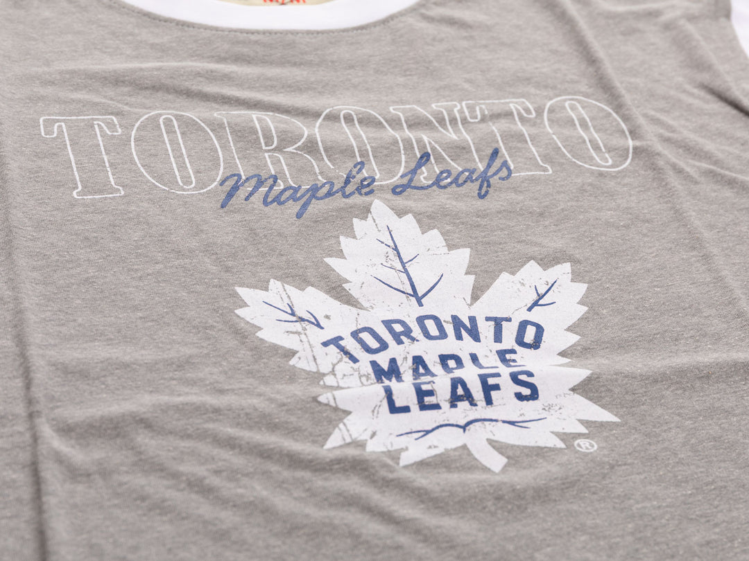 Toronto Maple Leafs Shoulder Stripe vintage varsity T-Shirt