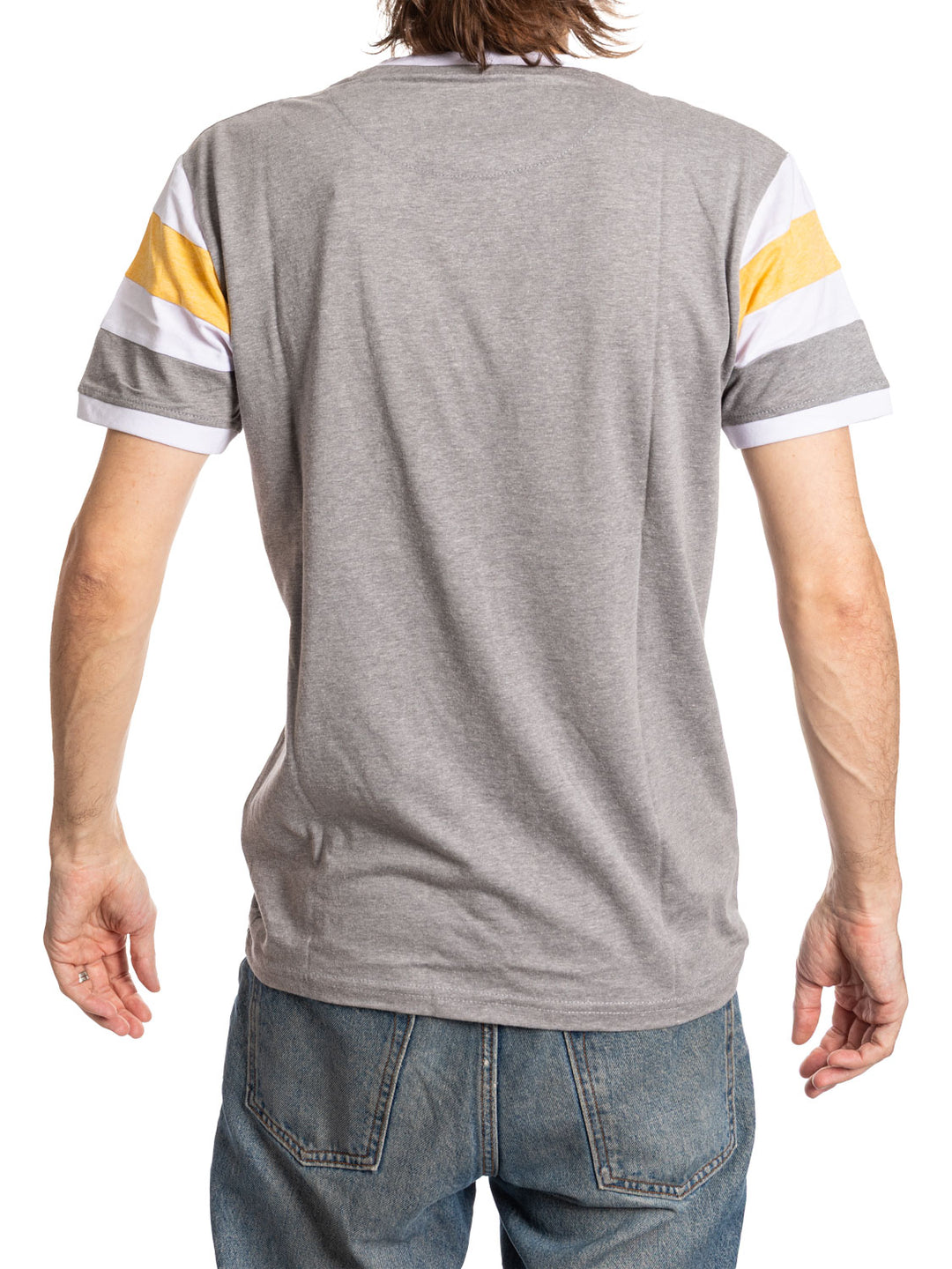 Boston Bruins Shoulder Stripe vintage varsity T-Shirt