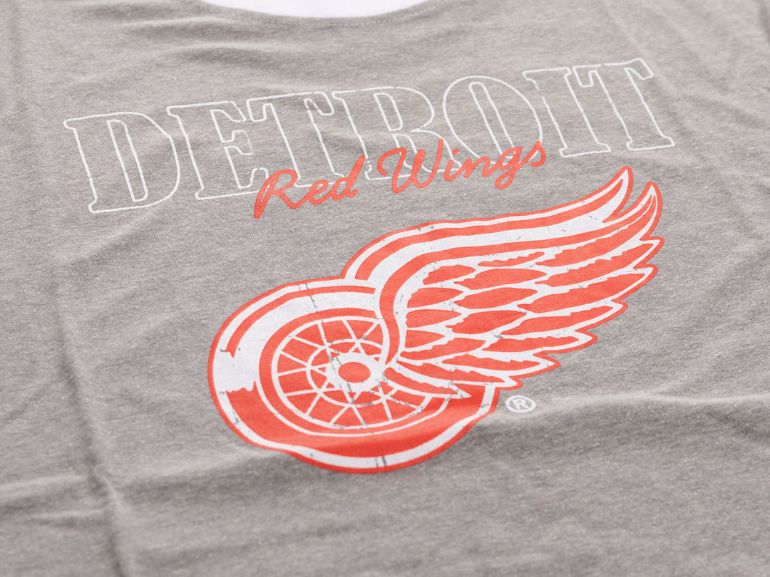 Detroit Red Wings Shoulder Stripe vintage varsity T-Shirt