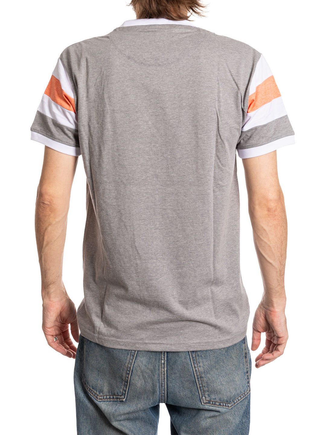 Edmonton Oilers Shoulder Stripe vintage varsity T-Shirt