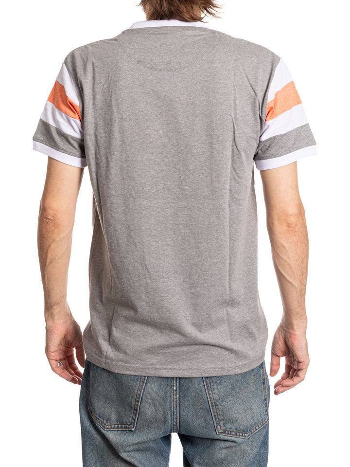 Edmonton Oilers Shoulder Stripe vintage varsity T-Shirt