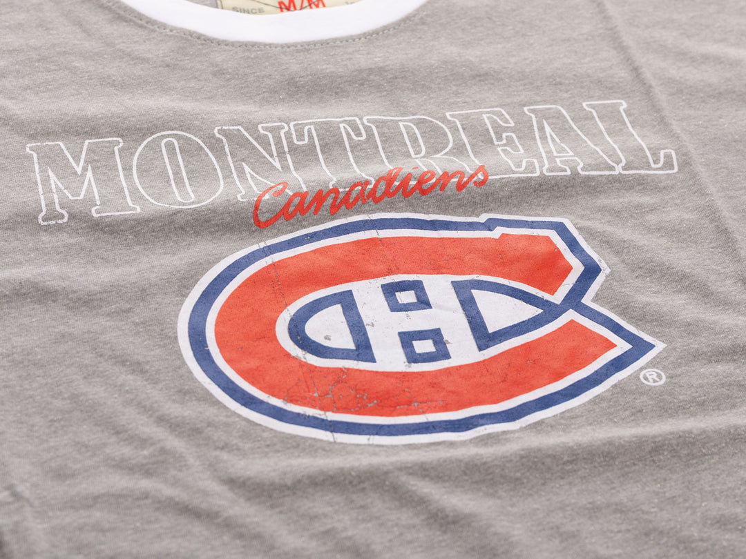 Montreal Canadiens Shoulder Stripe vintage varsity T-Shirt