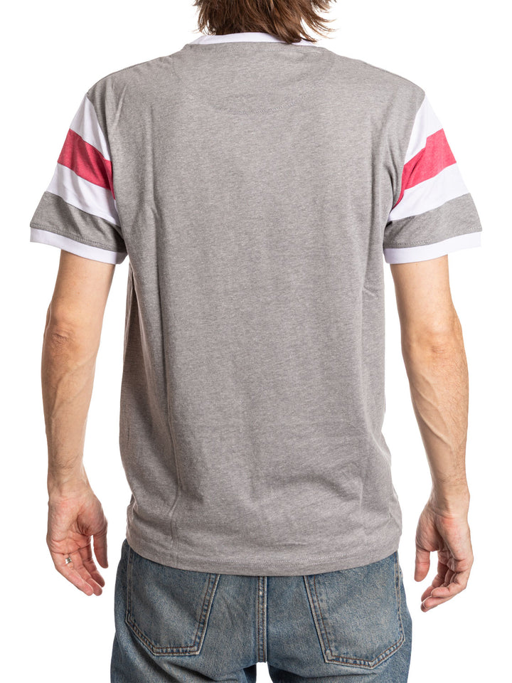 New Jersey Devils Shoulder Stripe vintage varsity T-Shirt
