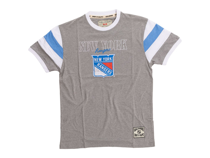 New York Rangers Shoulder Stripe vintage varsity T-Shirt