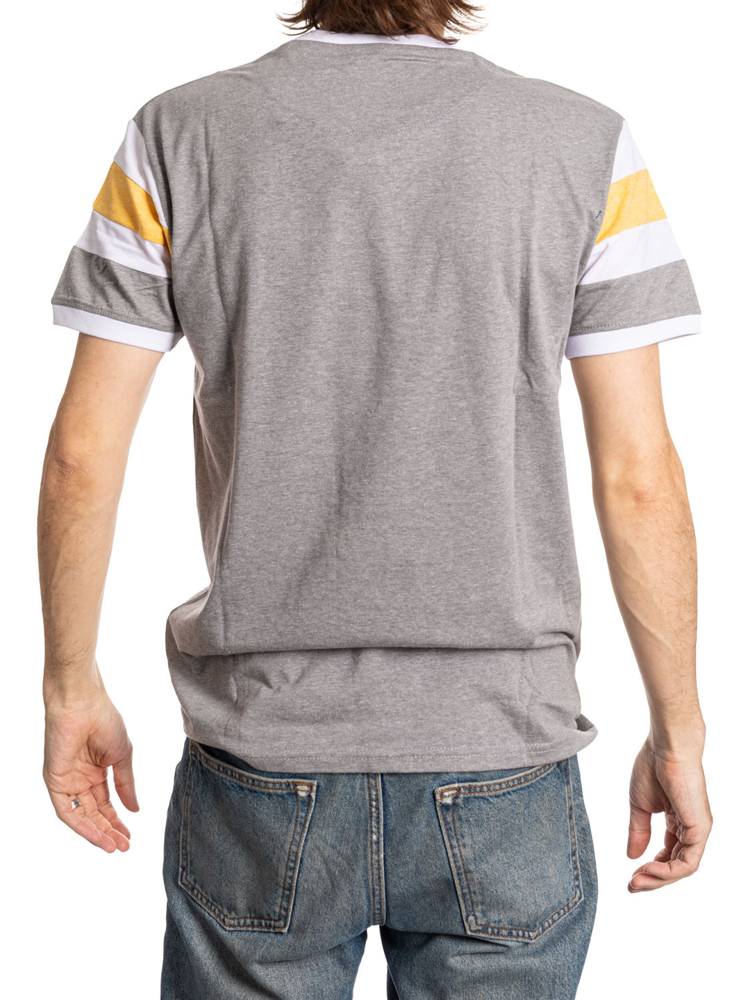 Pittsburgh Penguins Shoulder Stripe vintage varsity T-Shirt