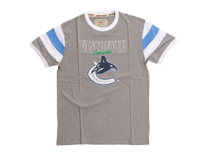 Vancouver Canucks Shoulder Stripe vintage varsity T-Shirt