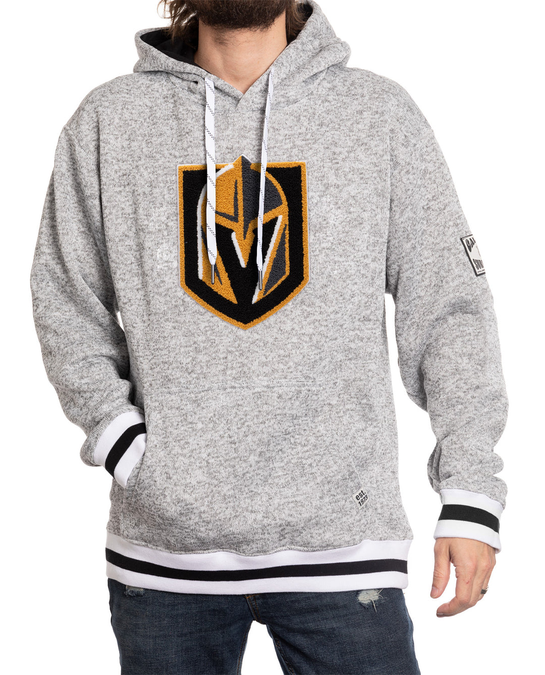 NHL Surf & Skate Vegas Golden Knights "Muskoka Style" Striped Hoodie