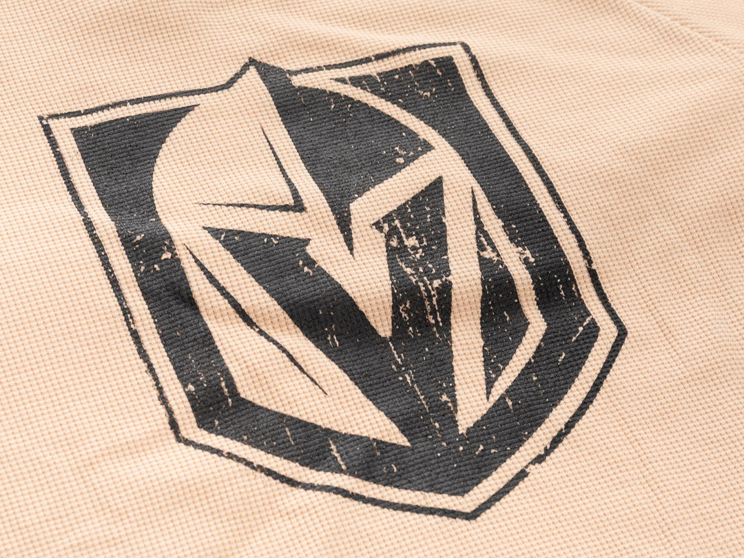 Official Licensed NHL Vegas Golden Knights Long Sleeve Waffle Crewneck