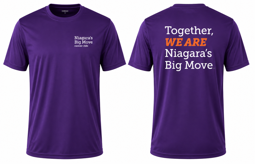 Niagara's Big Move Cancer Ride 'Together We Are Niagara's Big Move' Performance T-Shirt
