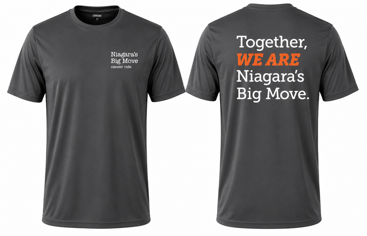 Niagara's Big Move Cancer Ride 'Together We Are Niagara's Big Move' Performance T-Shirt
