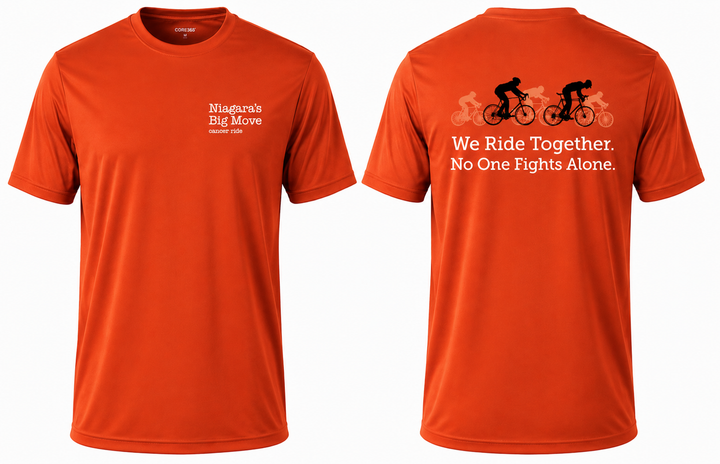 Niagara's Big Move Cancer Ride 'We Ride Together' Performance T-Shirt
