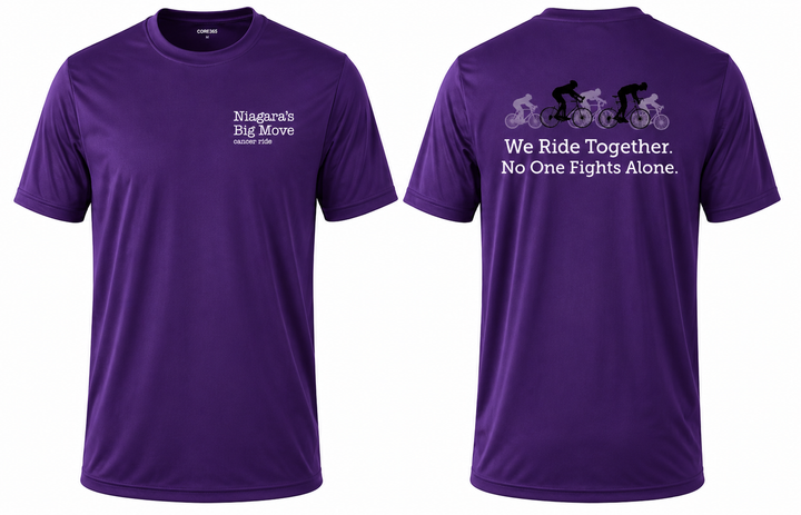 Niagara's Big Move Cancer Ride 'We Ride Together' Performance T-Shirt