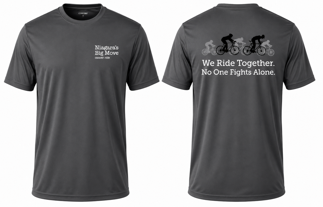 Niagara's Big Move Cancer Ride 'We Ride Together' Performance T-Shirt