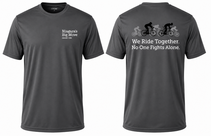 Niagara's Big Move Cancer Ride 'We Ride Together' Performance T-Shirt