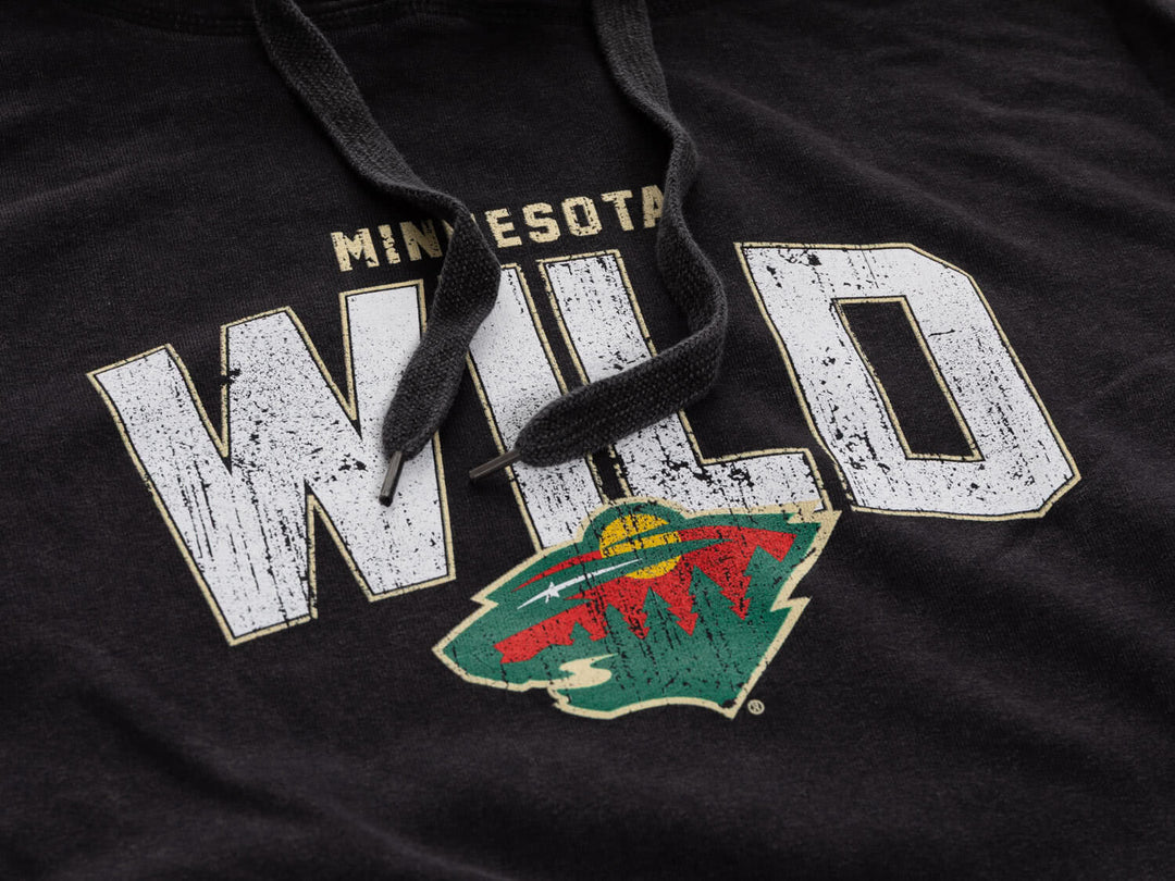 Official NHL licensed Minnesota Wild Unisex Acid Wash Hoodie