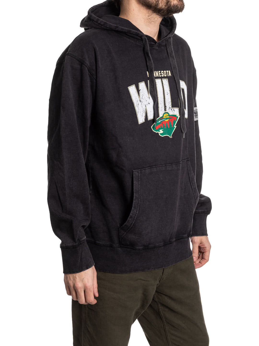 Official NHL licensed Minnesota Wild Unisex Acid Wash Hoodie