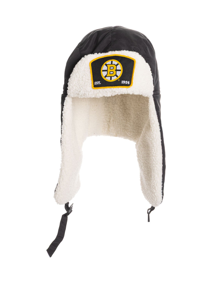 Official Licensed NHL Boston Bruins Trapper Hat