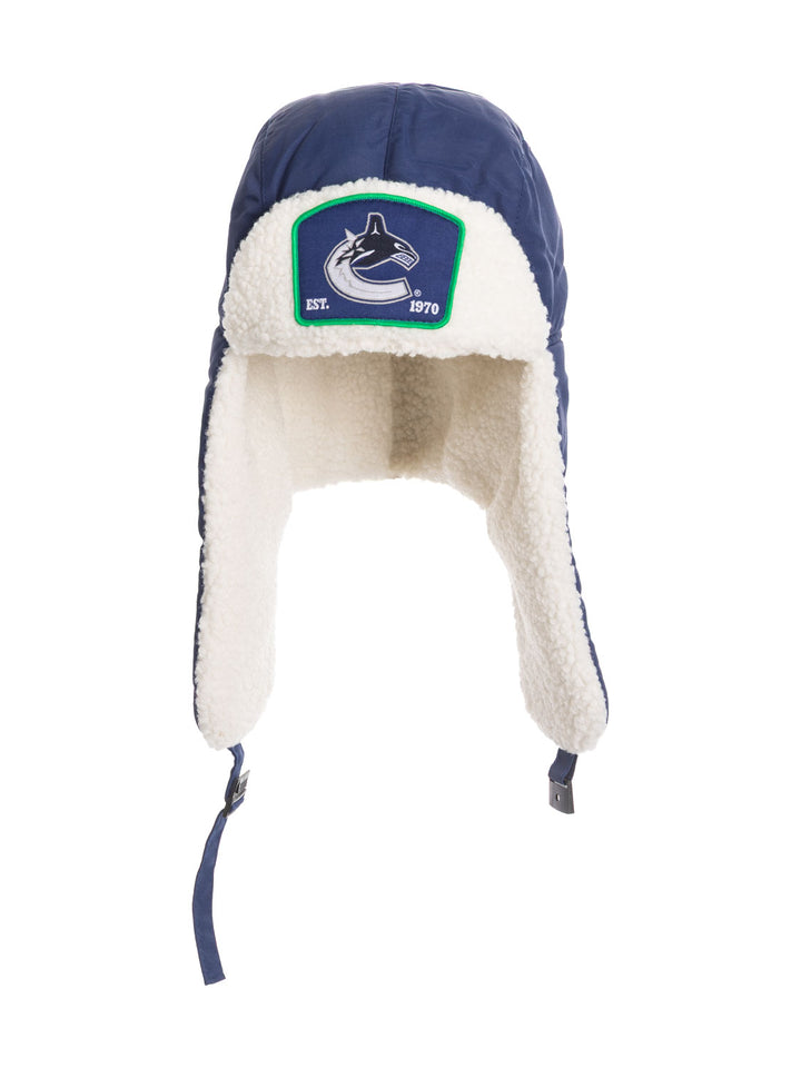 Official Licensed NHL Vancouver Canucks Trapper Hat