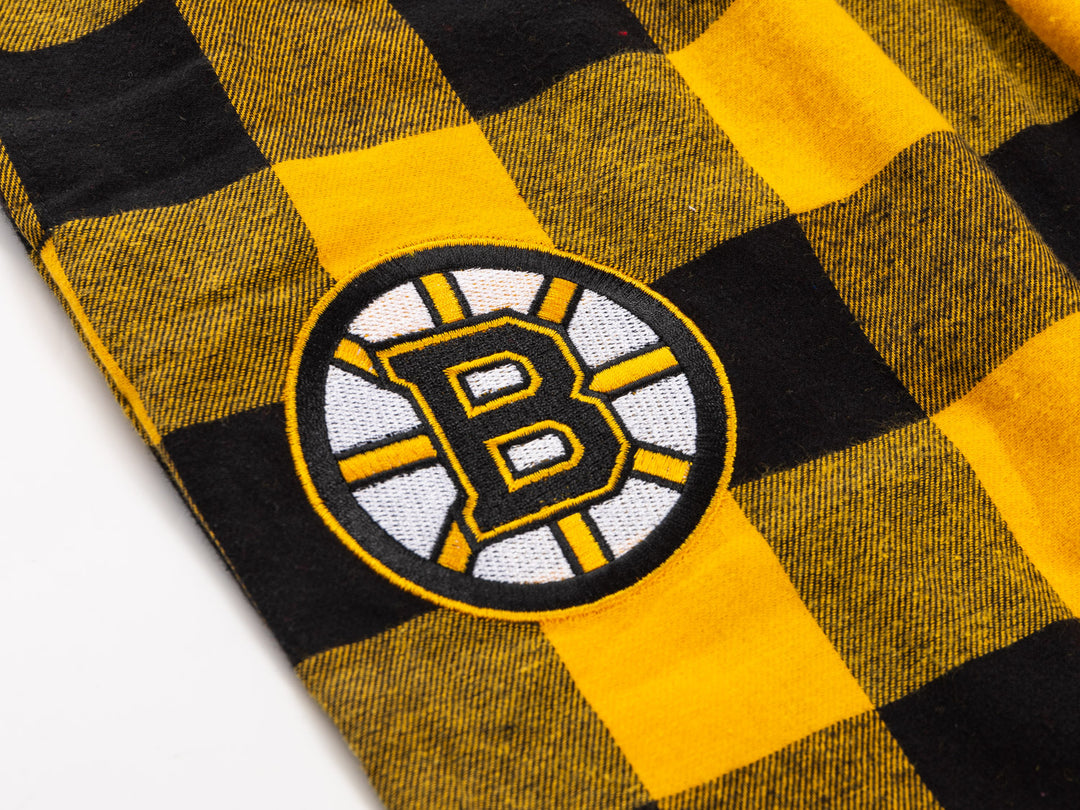 Official NHL Boston Bruins Buffalo Plaid Flannel PJ pants