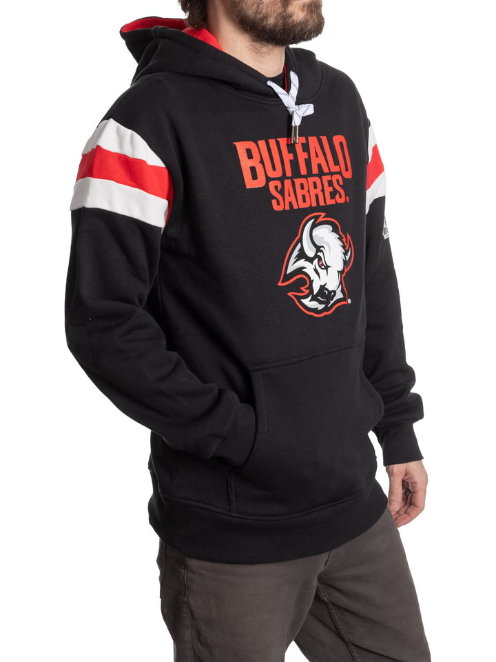 Buffalo Sabres Goathead Varsity Stripe Hoodie – NHL Graphic Pullover