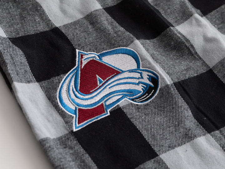 Official NHL Licensed Colorado Avalanche  Flannel Buffalo Plaid PJ pants