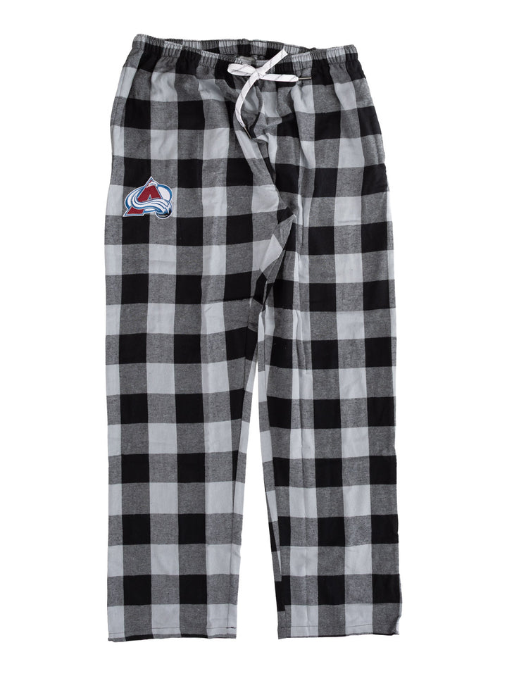 Official NHL Licensed Colorado Avalanche  Flannel Buffalo Plaid PJ pants