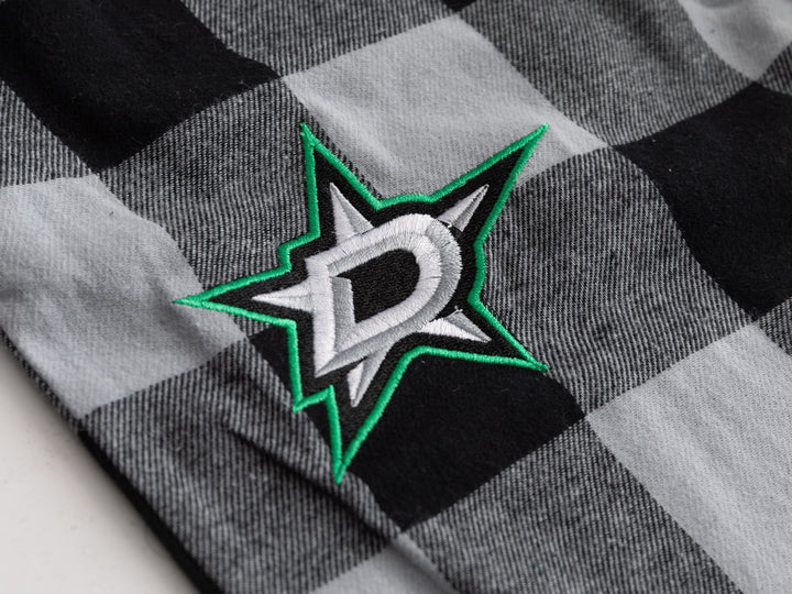 Official Licensed NHL Dallas Stars Flannel Buffalo Plaid PJ Pants