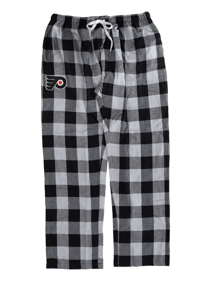 Official NHL Licensed Philadelphia Flyers Flannel Buffalo Plaid PJ Pants
