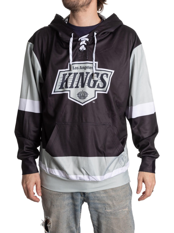 Official NHL Licensed Los Angeles Kings Hockey Lace Hoodie