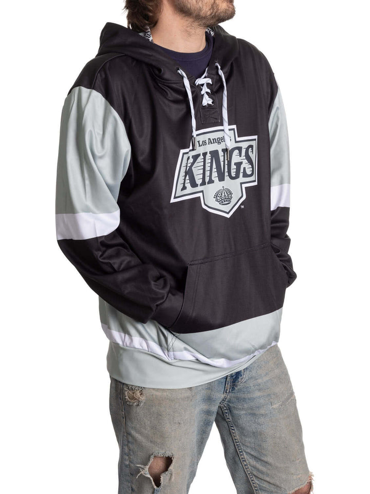 Official NHL Licensed Los Angeles Kings Hockey Lace Hoodie