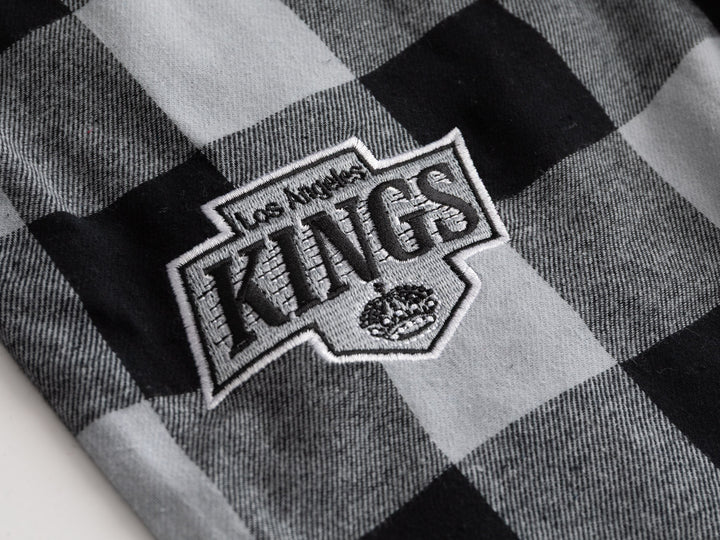 Official Licensed NHL Los Angeles Kings Buffalo Plaid Flannel PJ pants