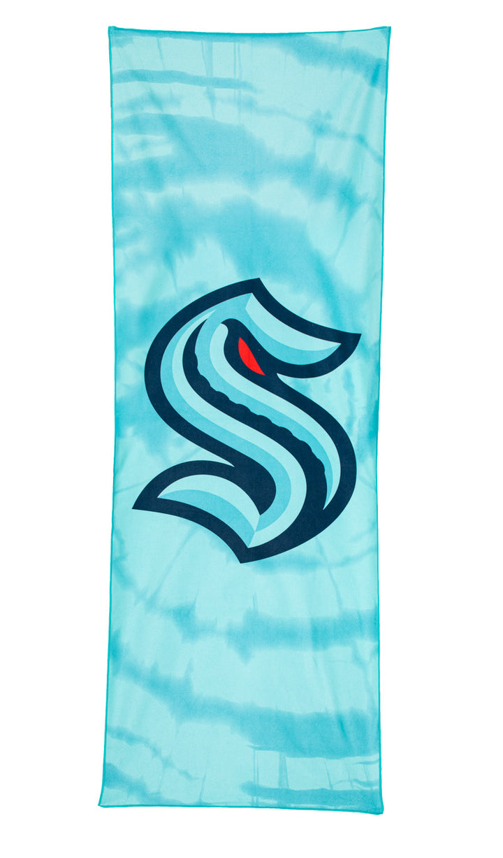 Seattle Kraken Tie Dye effect Beach Towel (84" by 30")