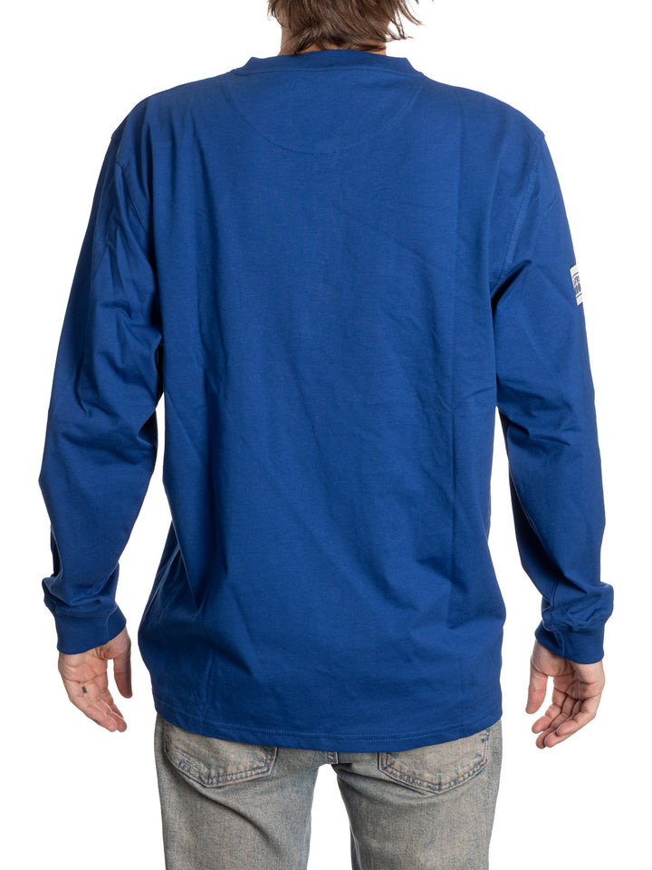Official Licensed NHL Edmonton Oilers Long Sleeve Henley- Presale