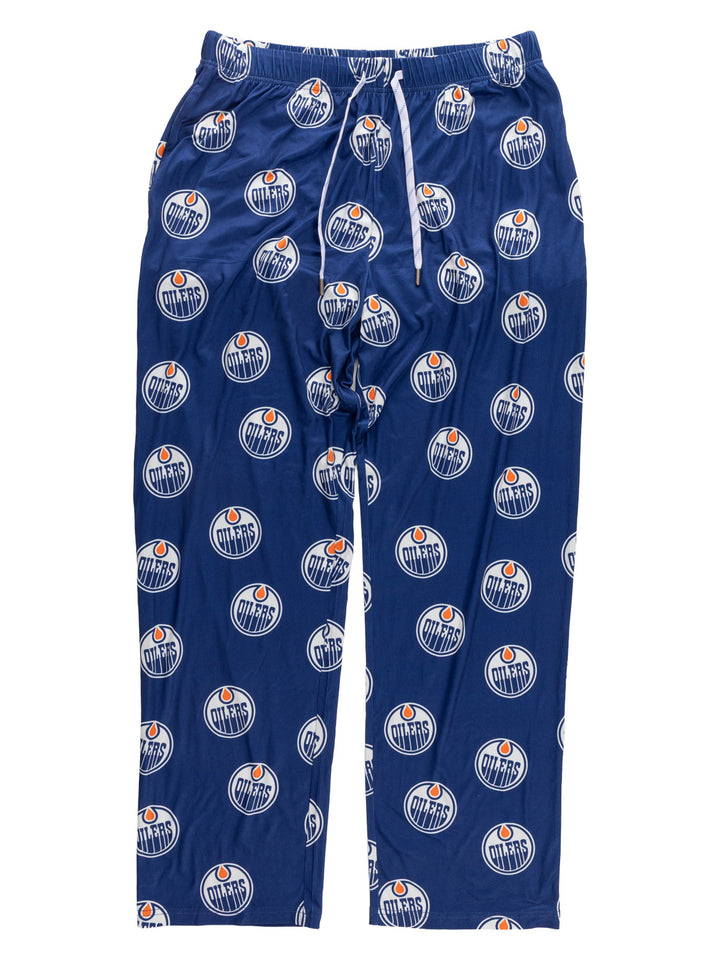 Official NHL Licensed Edmonton Oilers Scatter Print Lounge Pants