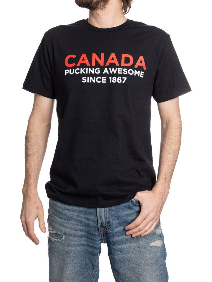 Canada Pucking Awesome since 1867 Unisex T-shirt