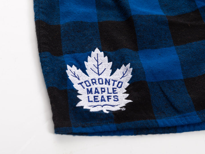 NHL Licensed Toronto Maple Leafs Buffalo Plaid Flannel Boxers -2pack