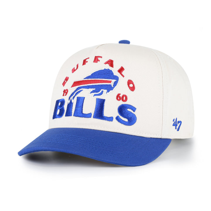 Buffalo Bills Arcitext '47 Hitch Snapback Hat – Cream/Royal