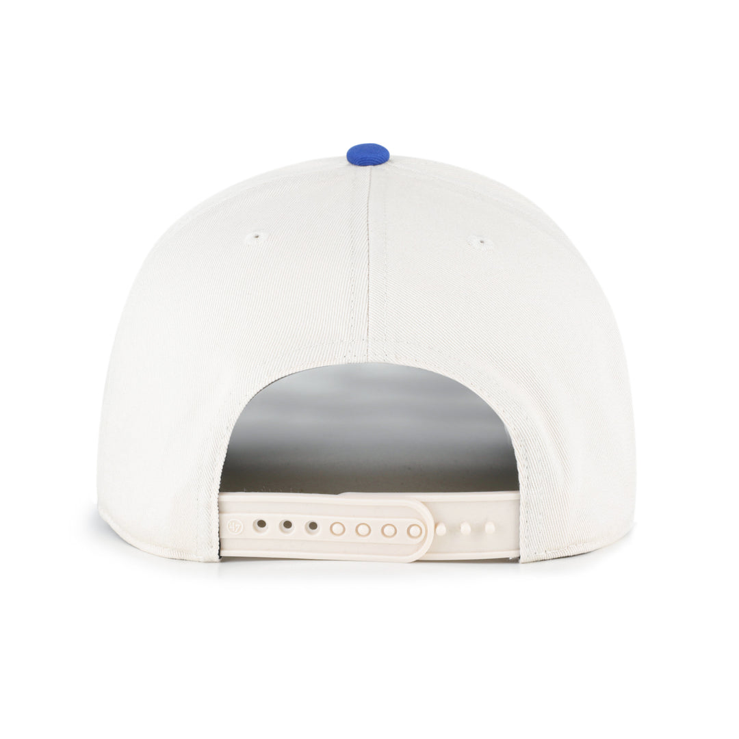 Buffalo Bills Arcitext '47 Hitch Snapback Hat – Cream/Royal