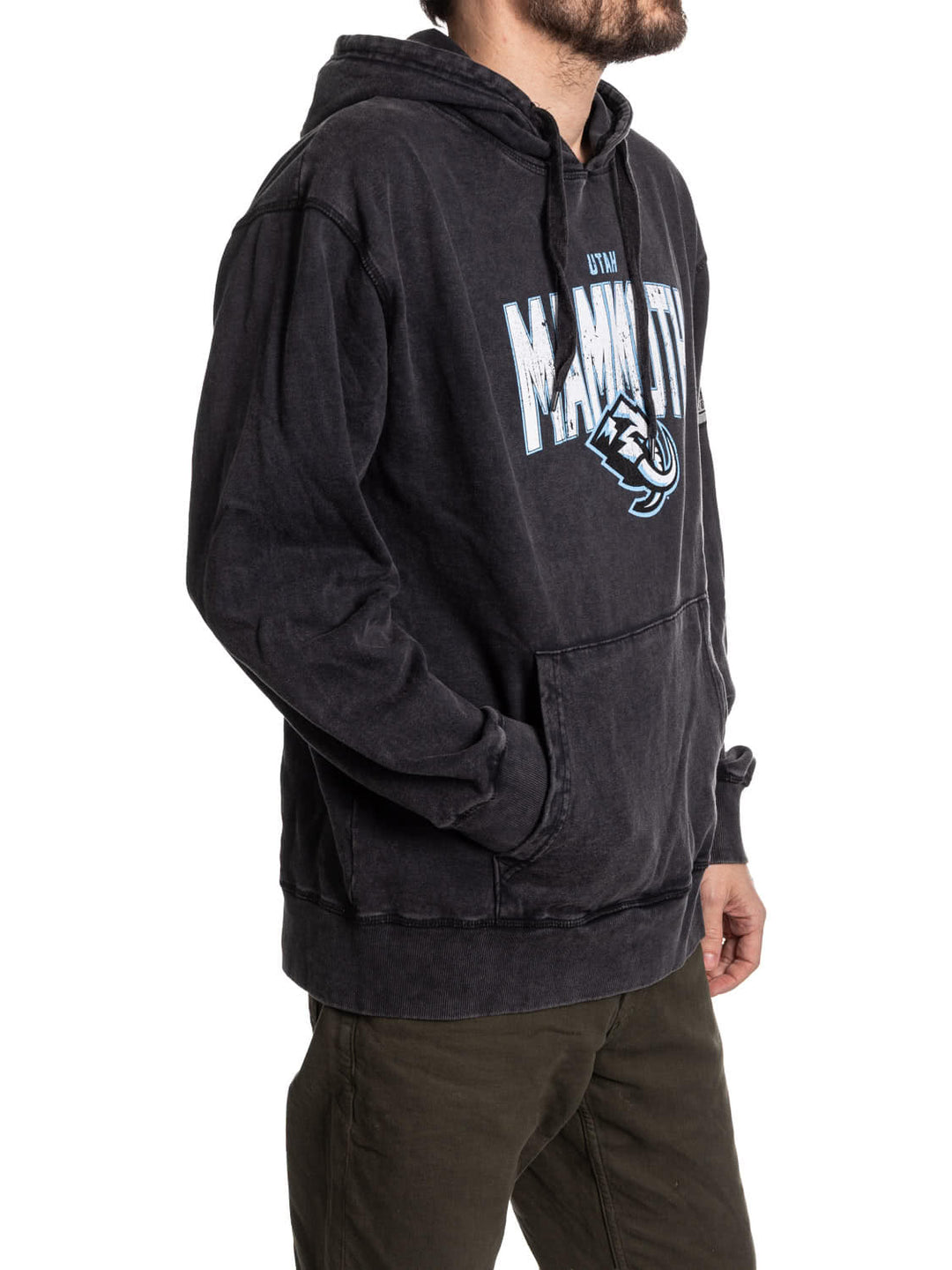 Official NHL licensed Utah Mammoth Unisex Acid Wash Hoodie