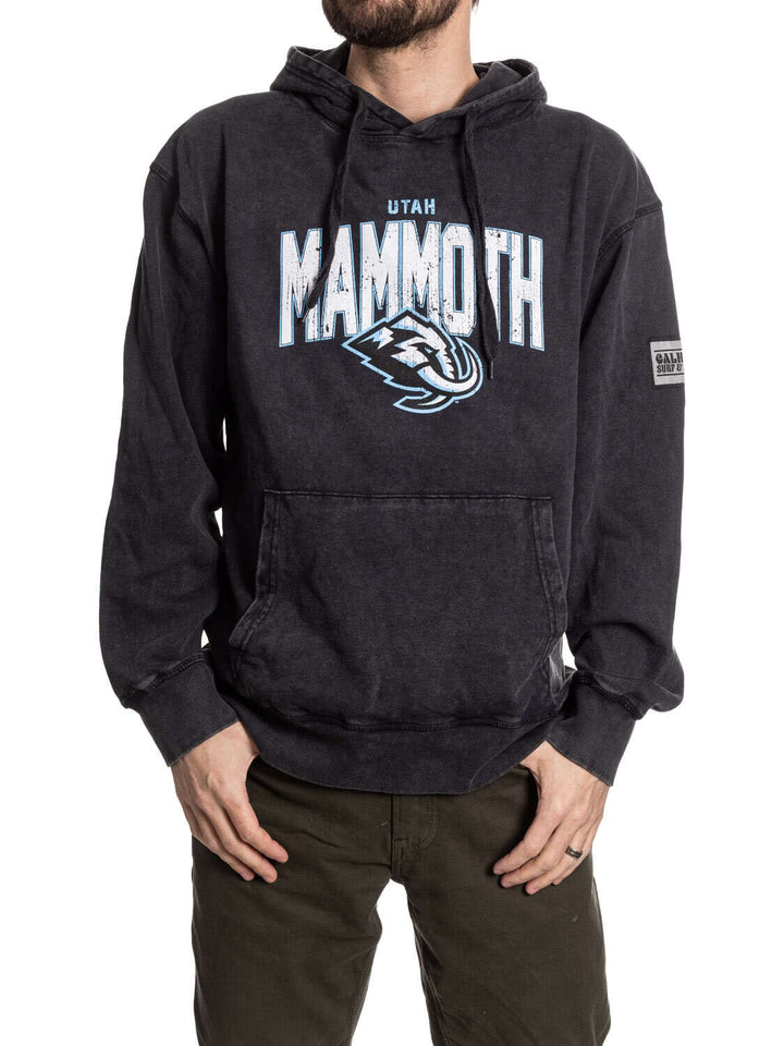 Official NHL licensed Utah Mammoth Unisex Acid Wash Hoodie