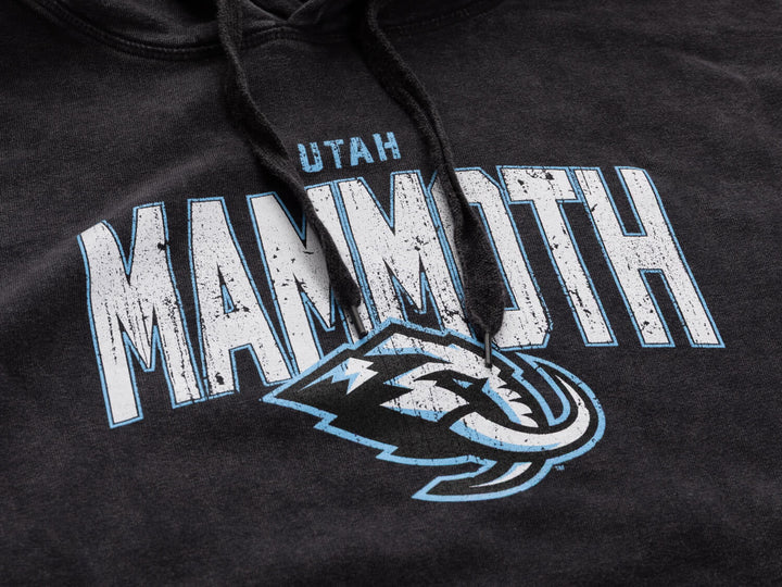 Official NHL licensed Utah Mammoth Unisex Acid Wash Hoodie